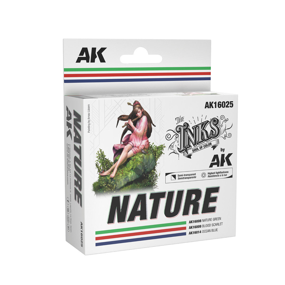 AK16025 - THE INKS SET - NATURE - SET DA 3 COLORI (INKS)