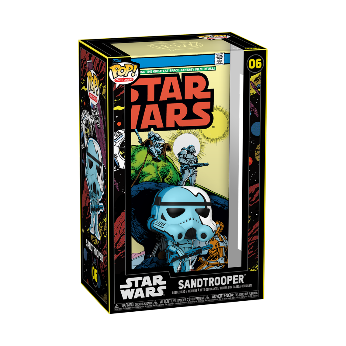 STAR WARS - POP FUNKO COMIC COVERS VINYL FIGURE 06 SANDTROOPER (1977) #31 9CM
