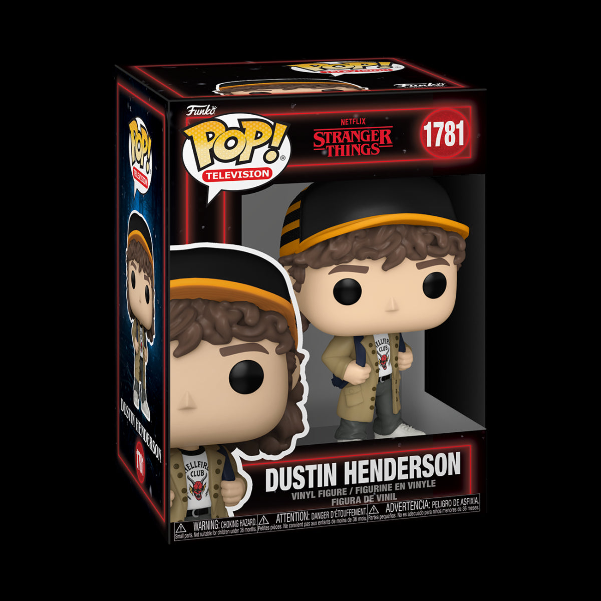 STRANGER THINGS - POP FUNKO VINYL FIGURE 1781 DUSTIN HENDERSON 9CM