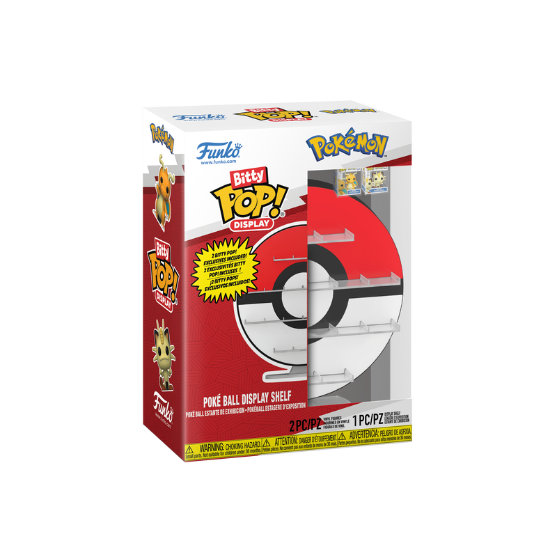 POKEMON - POP FUNKO BITTY DISPLAY - POKE BALL DISPLAY SHELF