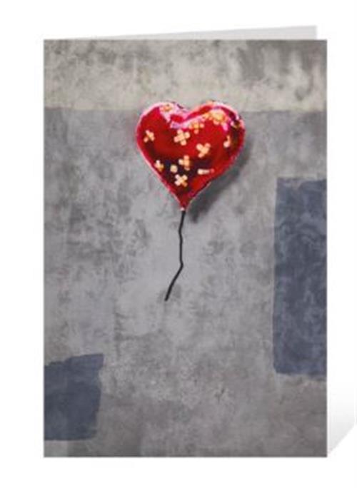 27132 - BANKSY - BIGLIETTO - 11,8X16,8 - BANDAGED HEART