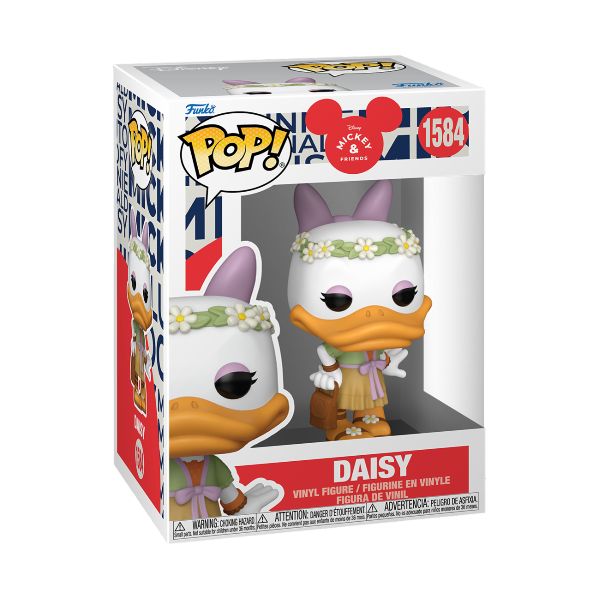 DISNEY: MICKEY MOUSE IN REAL LIFE - POP FUNKO VINYL FIGURE 1584 DAISY(FESTIVAL)​ 9CM