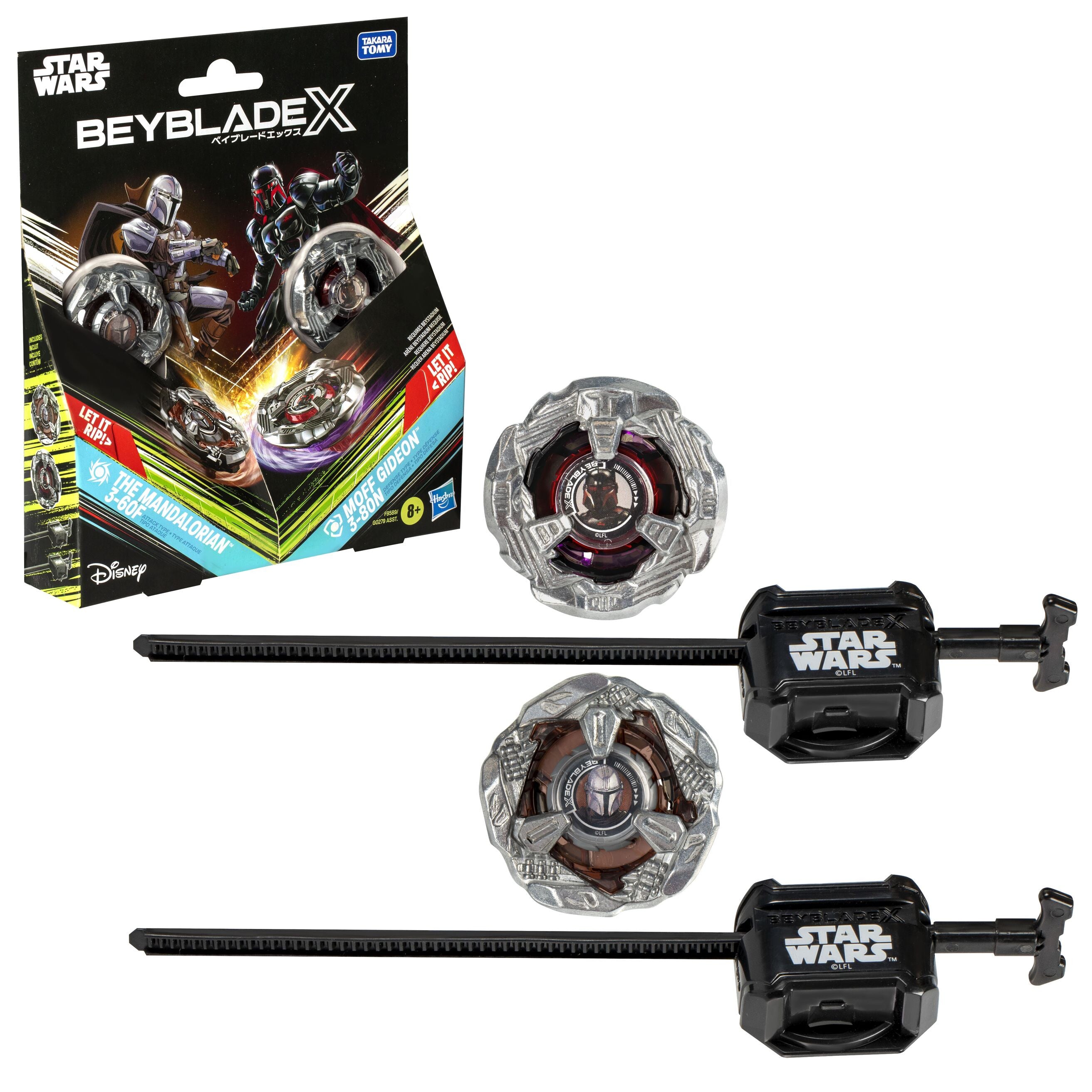 BEYBLADE-X X STAR WARS - THE MANDALORIAN AND MOFF GIDEON