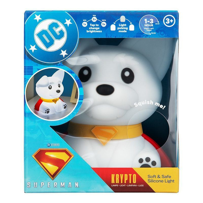 PP14839SMT - DC COLLECTION: SUPERMAN - KRYPTO SQUISHYGLO SILICONE LIGHT RECHARGEABLE