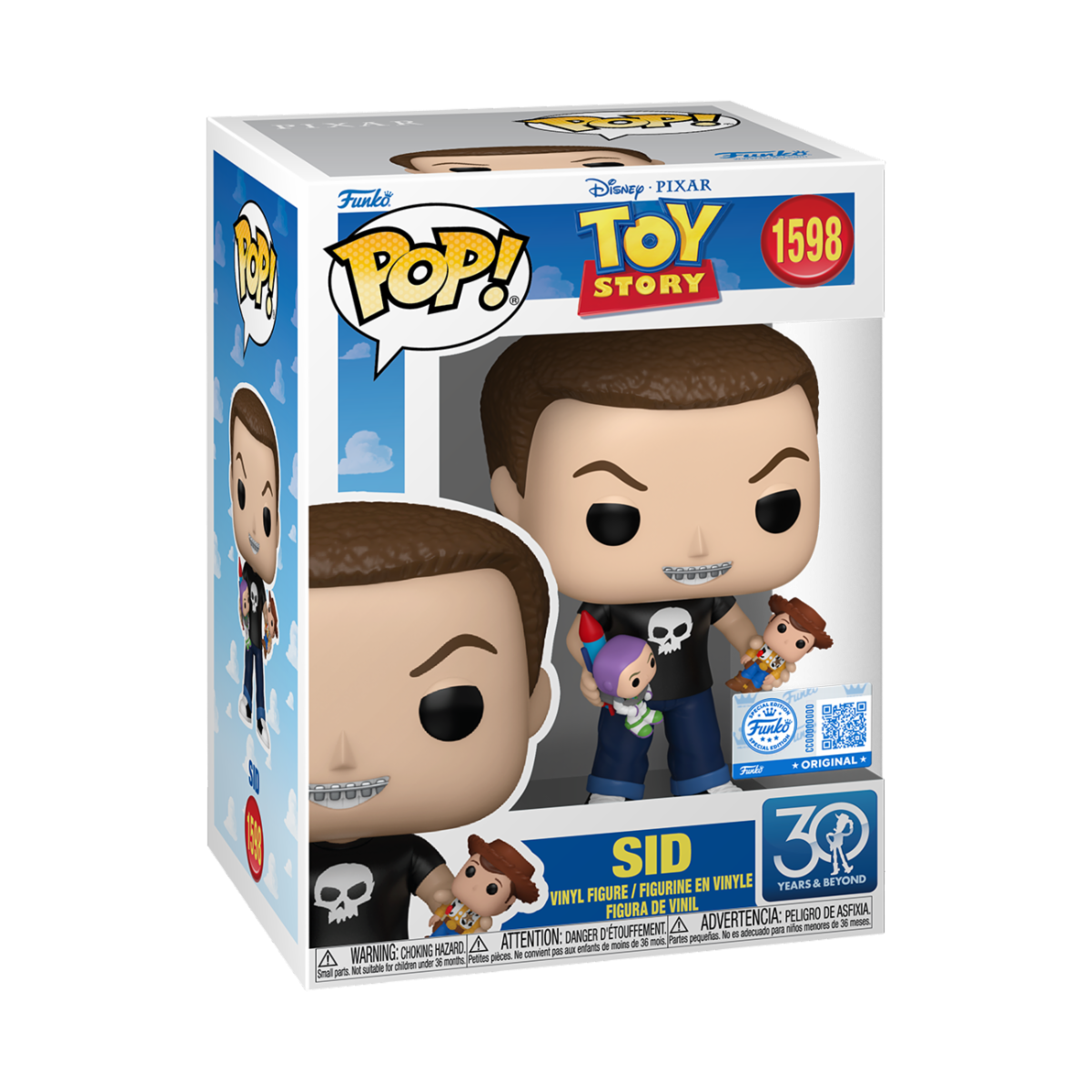 DISNEY - TOY STORY 30TH ANNIVERSARY - POP FUNKO VINYL FIGURE 1598 SID 9CM