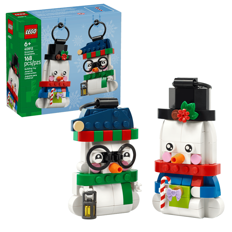 40812 - SEASONS AND OCCASIONS - PUPAZZI DI NEVE ORNAMENTALI