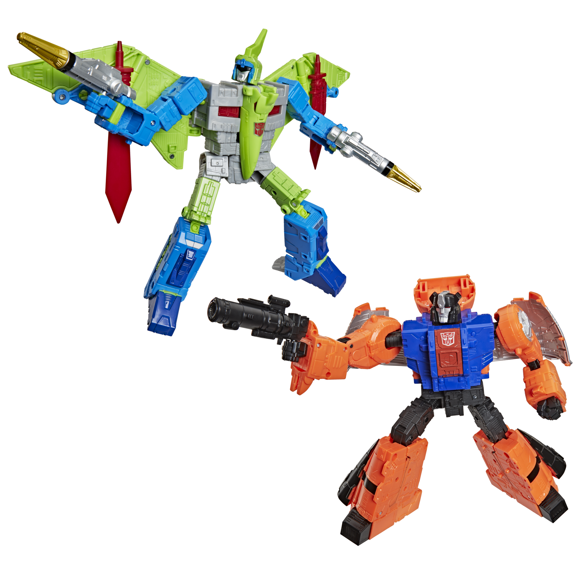 TRANSFORMERS AGE OF THE PRIMES - DINOBOT SWOOP G2 AND DINOBOT SLUDGE G2 - ACTION FIGURE 21.5CM