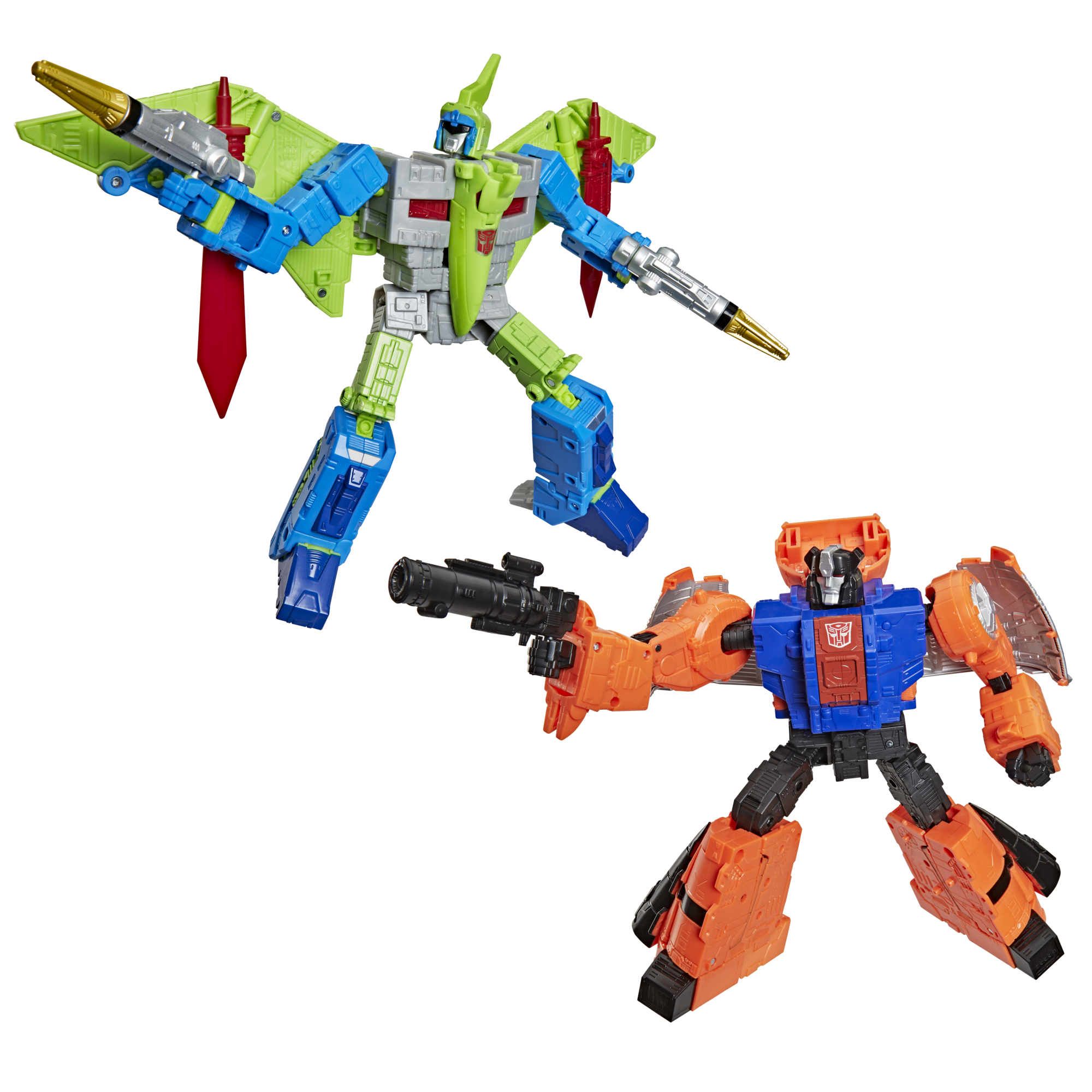 TRANSFORMERS AGE OF THE PRIMES - DINOBOT SWOOP G2 AND DINOBOT SLUDGE G2 - ACTION FIGURE 21.5CM