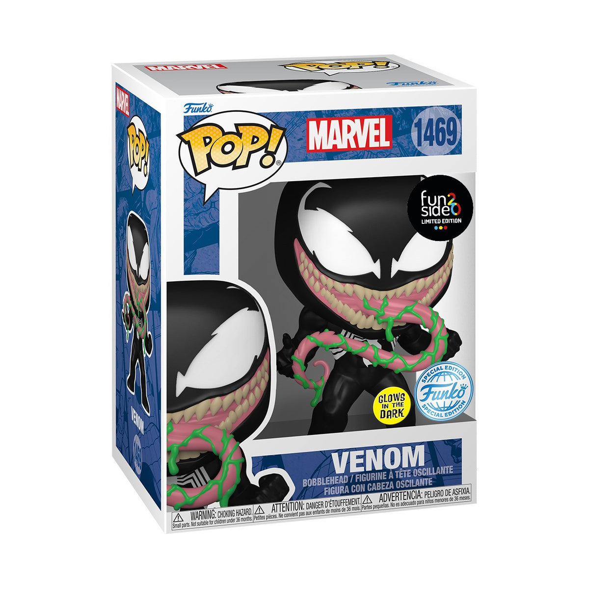 MARVEL - POP FUNKO VINYL FIGURE - VENOM (GW) 9CM FUNSIDE20 EXCL