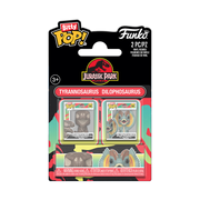 JURASSIC PARK - POP FUNKO BITTY 2-PACK VINYL FIGURE - TYRANNOSAURUS FOSSIL & DILOPHOSAURUS 2CM