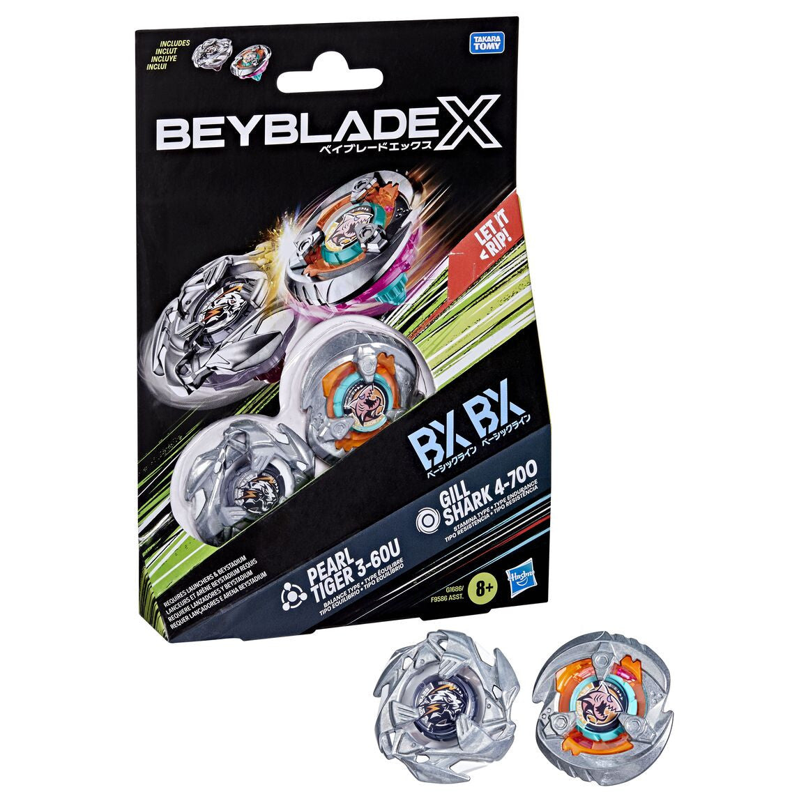 BEYBLADE-X - GILL SHARK PEARL TIGER