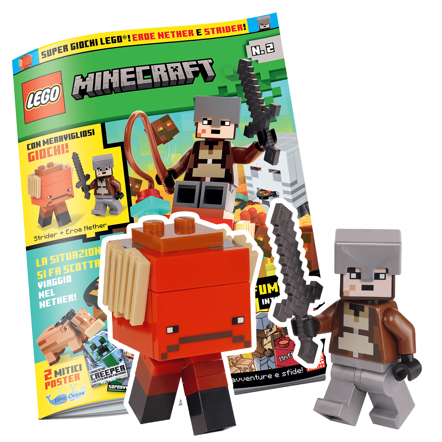 LEGO MINECRAFT COMIC N.2 - EROE NEITHER + STRIDER