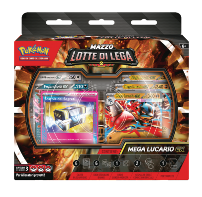 PK10360-I - POKEMON MAZZO LOTTE DI LEGA MEGA LUCARIO EX (IT)