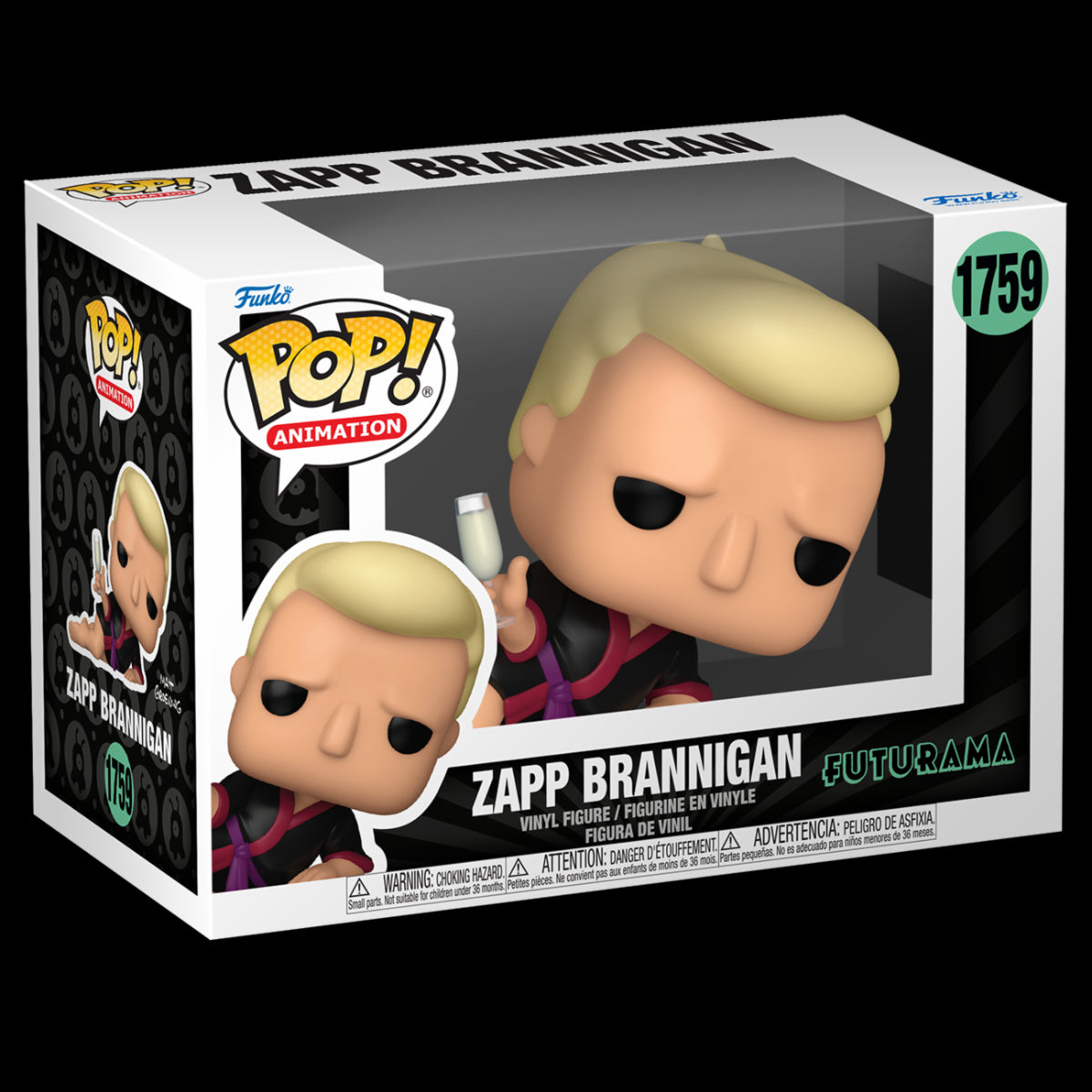 FUTURAMA - POP FUNKO VINYL FIGURE 1759 ZAPP BRANNINGAN 9CM