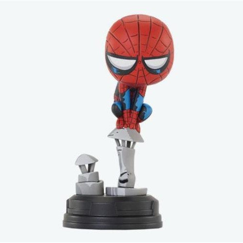 99409 - MARVEL ANIMATED - SPIDER-MAN ON CHIMNEY - STATUA 15CM