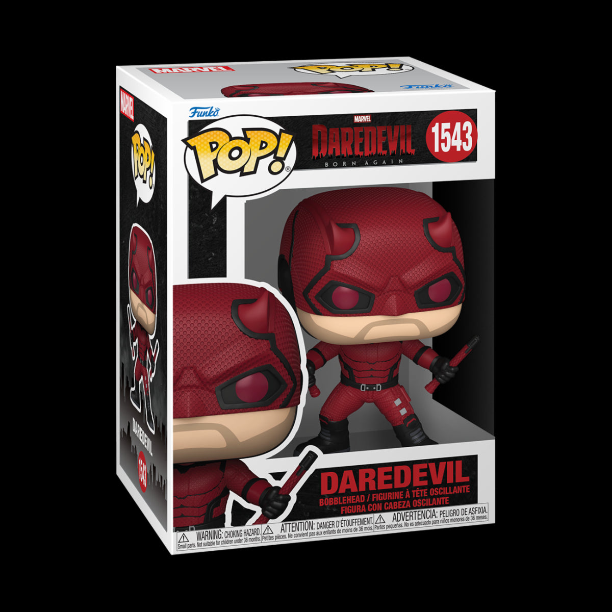 MARVEL: DAREDEVIL BORN AGAIN - POP FUNKO VINYL FIGURE 1543 DAREDEVIL 9CM