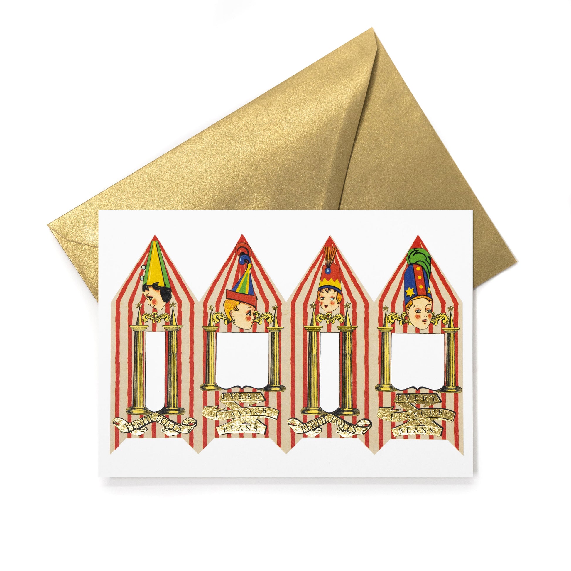 HPCARD48 - HONEYDUKES: BERTIE BOTT'S EVERY-FLAVOUR BEANS PACKAGING - NOTECARD