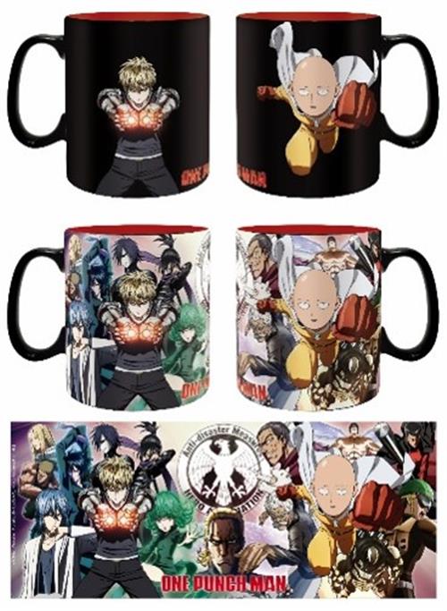 ABYMUG448 - ONE PUNCH MAN - HEAT CHANGE MUG 460ML - HEROES