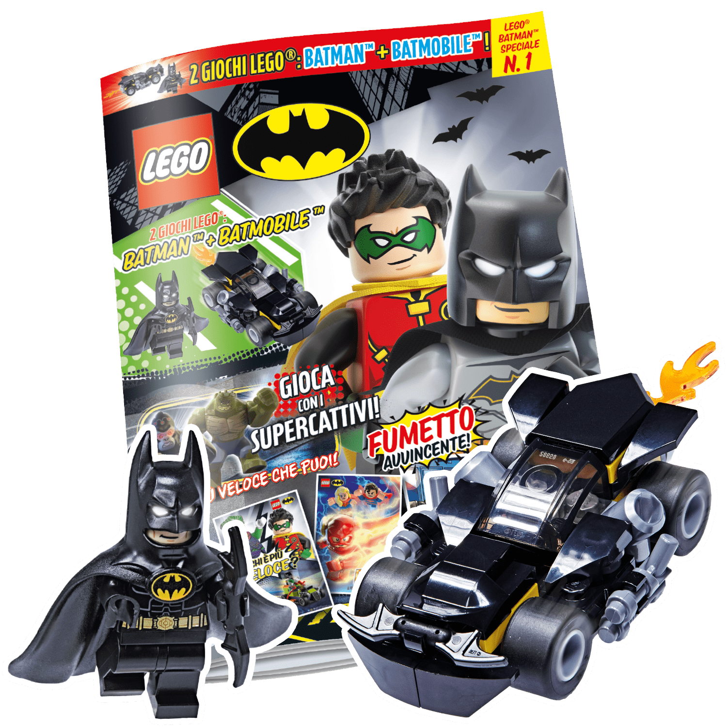 LEGO BATMAN SPECIALE N.1 - BATMOBILE + BATMAN