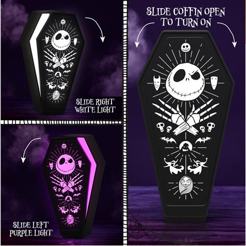 PP12801NBC - NIGHTMARE BEFORE CHRISTMAS - COFFIN 3D LIGHT