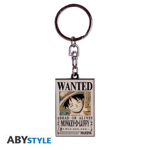 ABYKEY390 - ONE PIECE - PORTACHIAVI - WANTED LUFFY