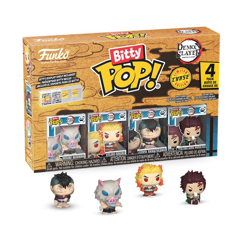 DEMON SLAYER - POP FUNKO BITTY VINYL FIGURE - INOSUKE 4PK 2CM