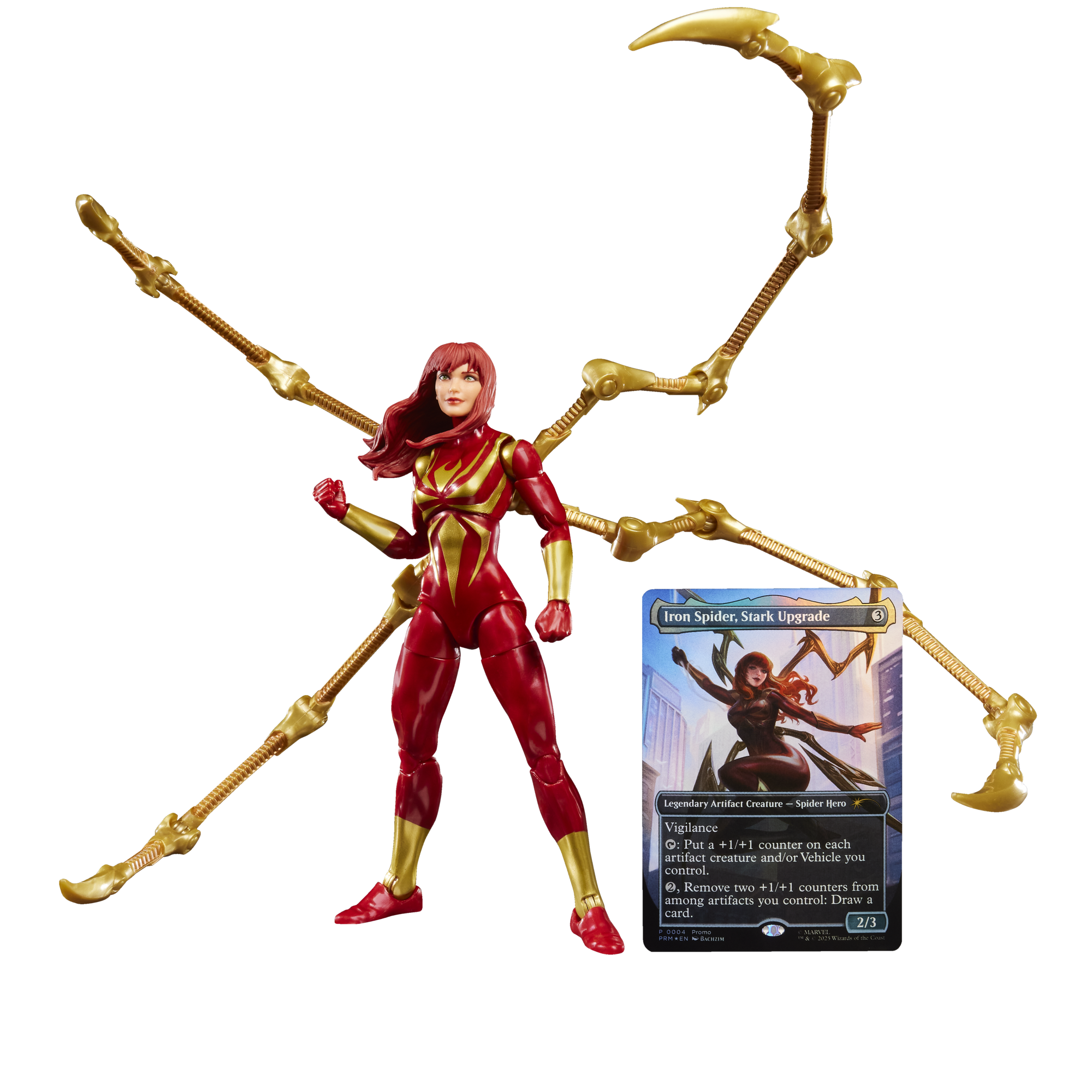 MARVEL CLASSIC LEGENDS - MAGIC: THE GATHERING MARY JANE IN IRON SPIDER SUIT - ACTION FIGURE 15CM