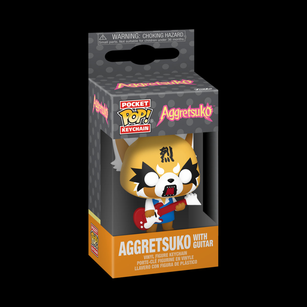 AGGRETSUKO - KEYCHAIN - AGGRETSUKO W/GUITAR 4CM