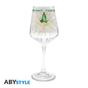ABYVER314 - LORD OF THE RINGS - STEMMED GLASS - LORIEN LEAF