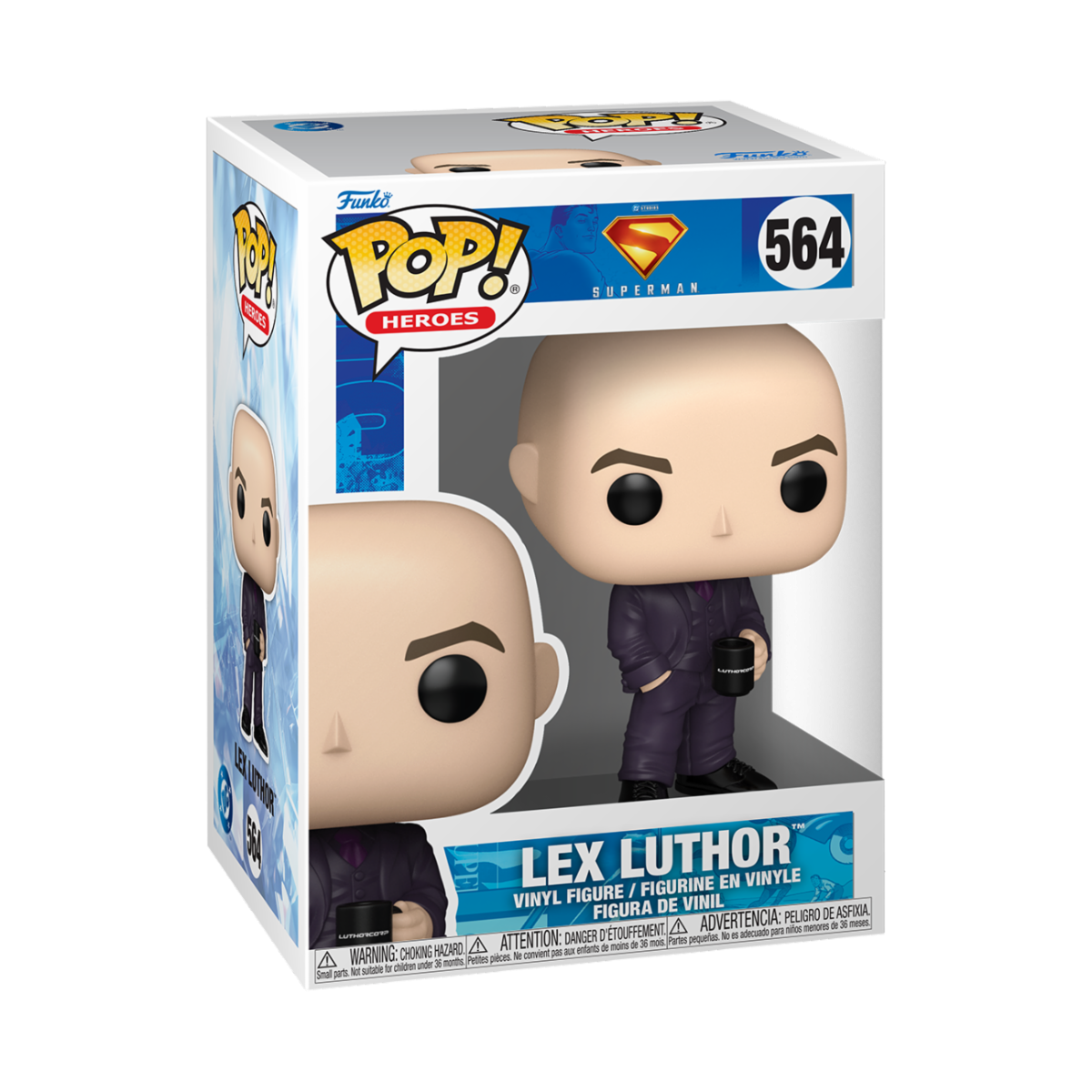 DC COMICS: SUPERMAN (2025) - POP FUNKO VINYL FIGURE 564 LEX LUTHOR 9CM