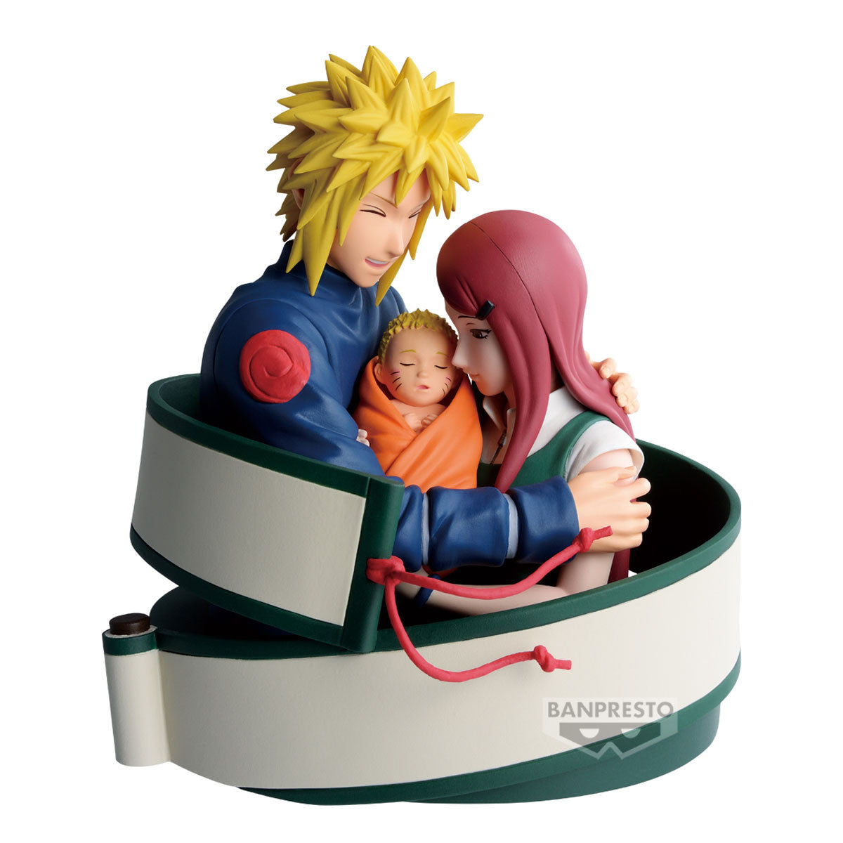 71473 - NARUTO - NARUTO 72 SERIES - MINATO, NARUTO & KUSHINA - STATUA 13CM