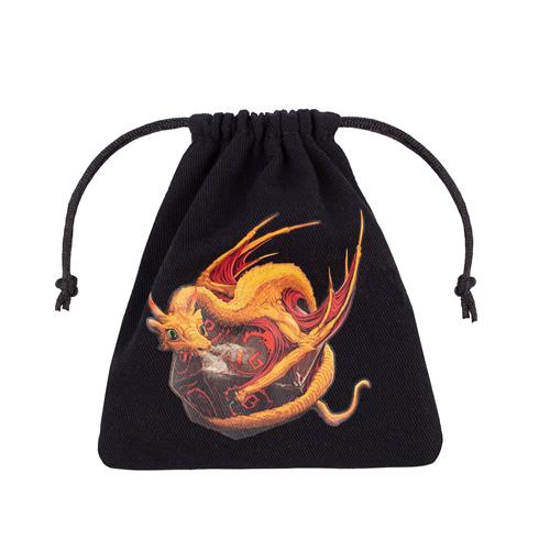 BDRA102 - BORSA PORTA DADI - DRAGON BLACK ADORABLE