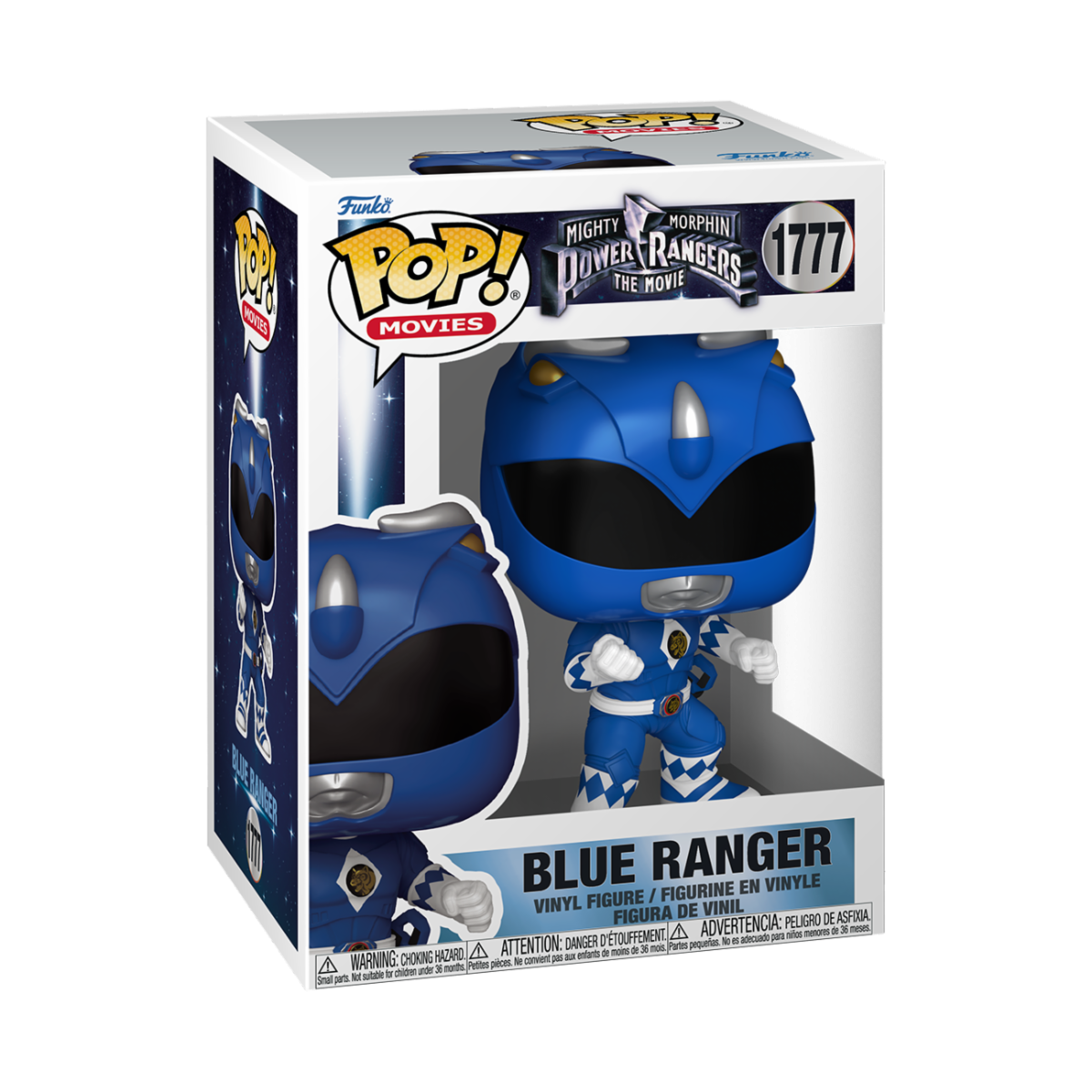 MIGHTY MORPHIN POWER RANGER: THE MOVIE - POP FUNKO VINYL FIGURE 1777 BLUE RANGER 9CM