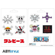 ABYDCO896 - ONE PIECE - STICKERS - EMPEROR SKULLS (16X11)