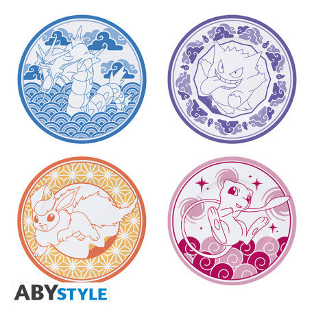 ABYTAB105 - POKEMON - SET DI 4 PIATTI - JAPANESE STYLE