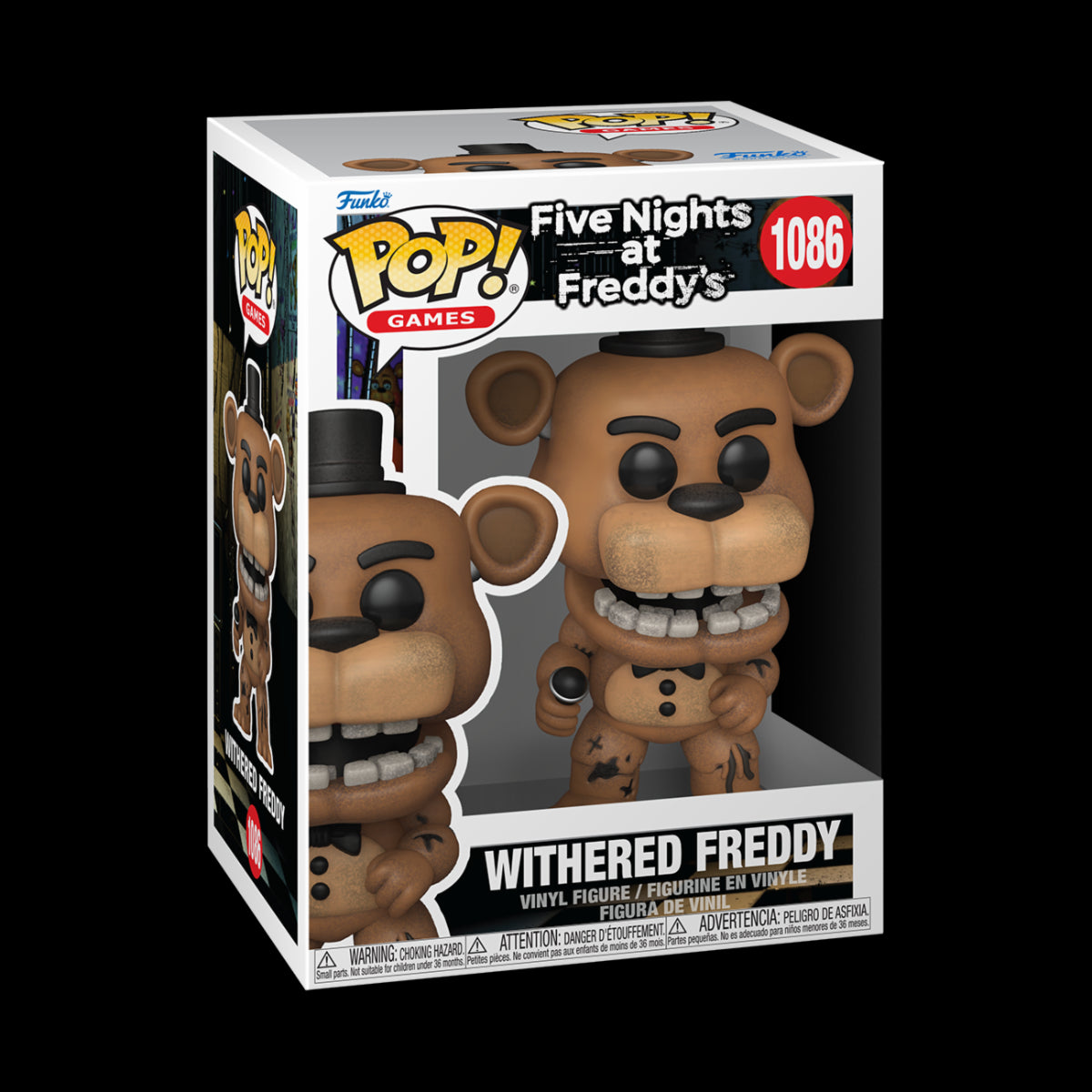 FIVE NIGHTS AT FREDDY'S - POP FUNKO VINYL FIGURE 1086 WITHERED FREDDY 9CM
