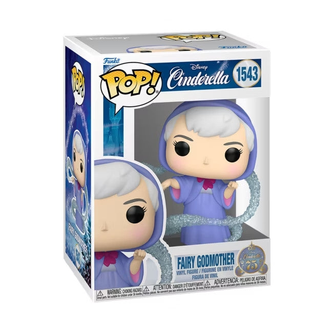 DISNEY: CINDERELLA 75TH ANNIVERSARY - POP FUNKO VINYL FIGURE 1543 FAIRY GODMOTHER 9CM