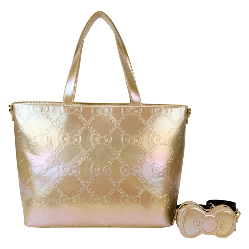 SANRIO - HELLO KITTY: 50TH ANNIVERSARY - TOTE BAG - METALLIC GOLD