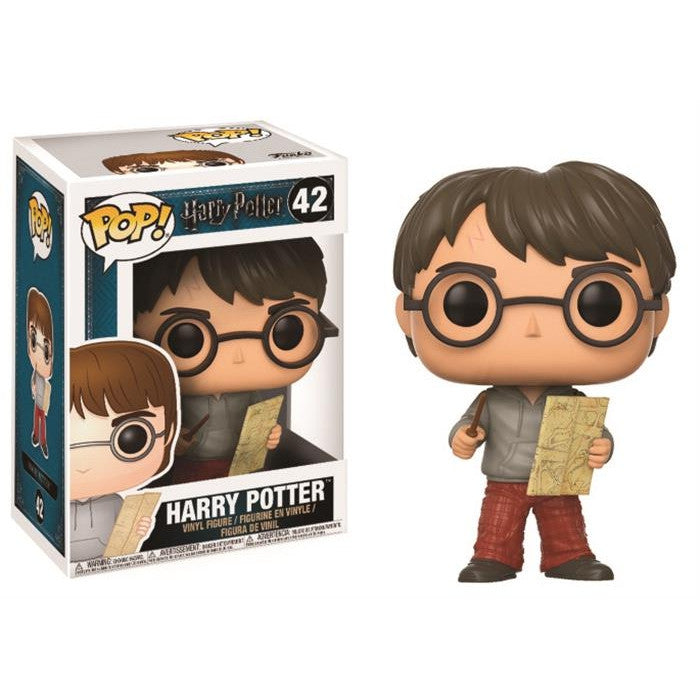 HARRY POTTER - POP FUNKO VINYL FIGURE 42 HARRY WITH MARAUDERS MAP 9CM
