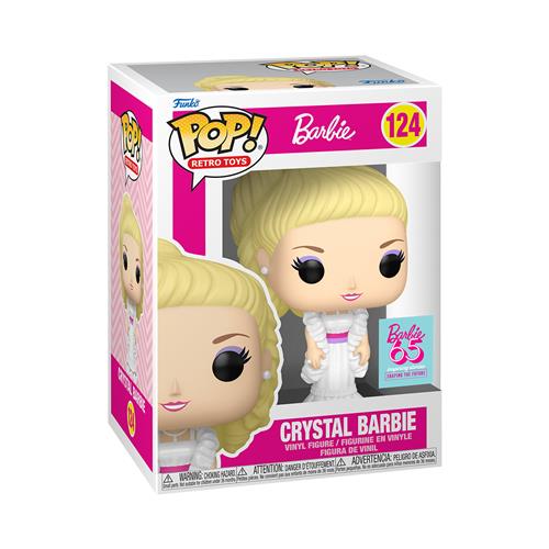 RETRO TOYS: BARBIE - POP FUNKO VINYL FIGURE 124 CRYSTAL BARBIE (GL) 9CM