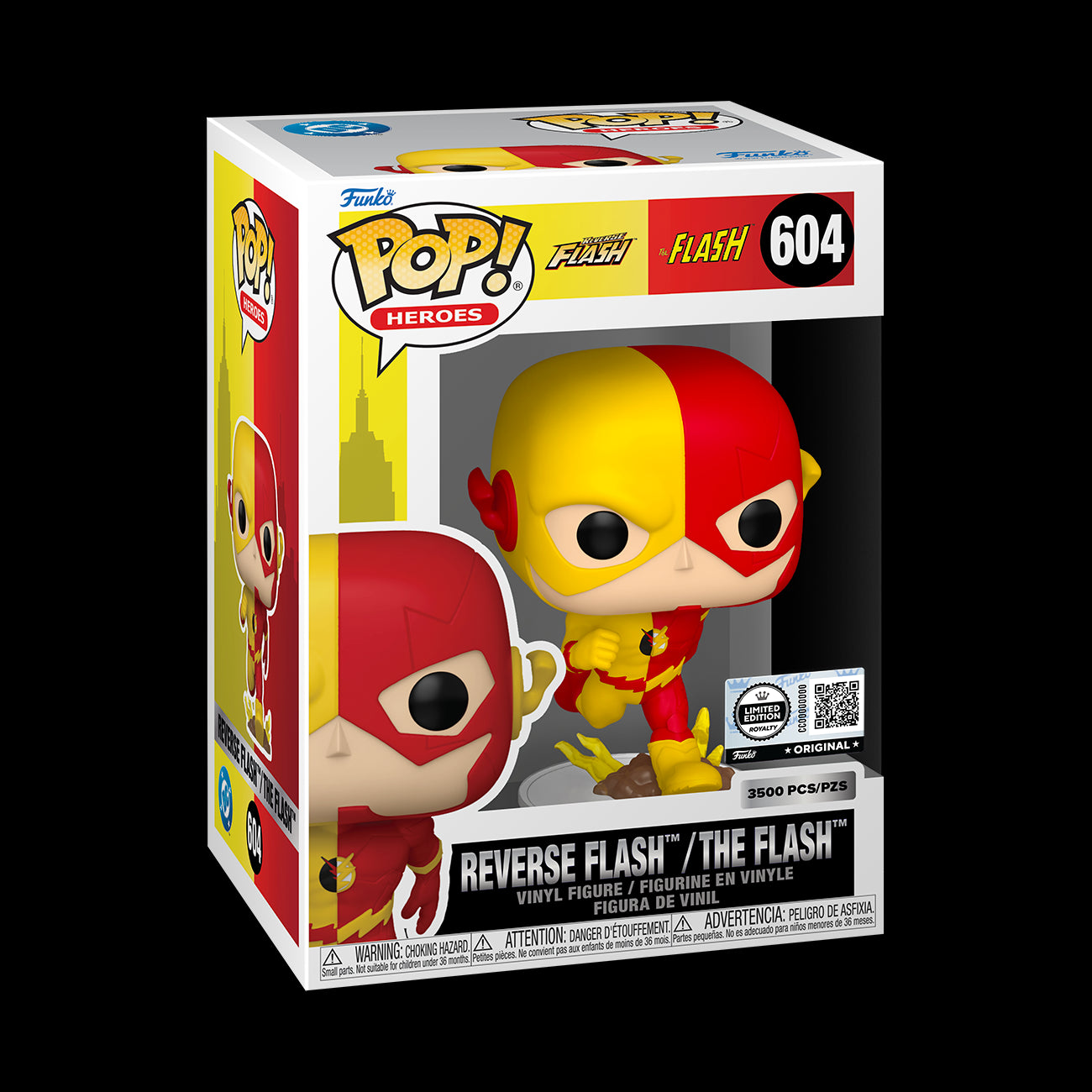 COMICS: DCS1 - POP FUNKO VINYL FIGURE ROYALTY - REVERSE FLASH/FLASH 9CM FUNSIDE EXCL - 0