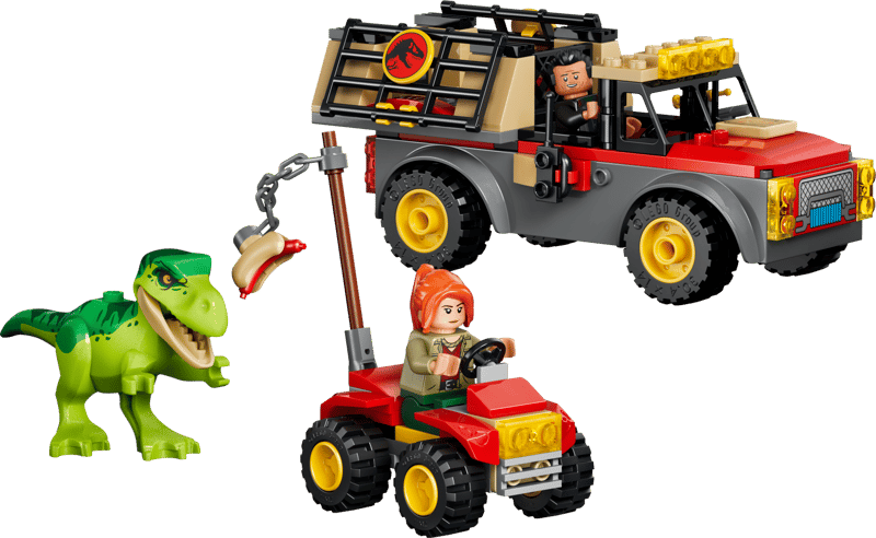 77978 - JURASSIC WORLD - CAMION DA TRASPORTO PER IL GIOVANE T. REX