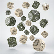 STCB01 - SET 20 DADI D6 COMPACT - FORTRESS - BEIGE/OLIVA