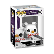 DISNEY - NIGHTMARE BEFORE CHRISTMAS: 30TH ANNIVERSARY - POP FUNKO VINYL FIGURE 1384 ZERO W/CANDYCANE 9CM
