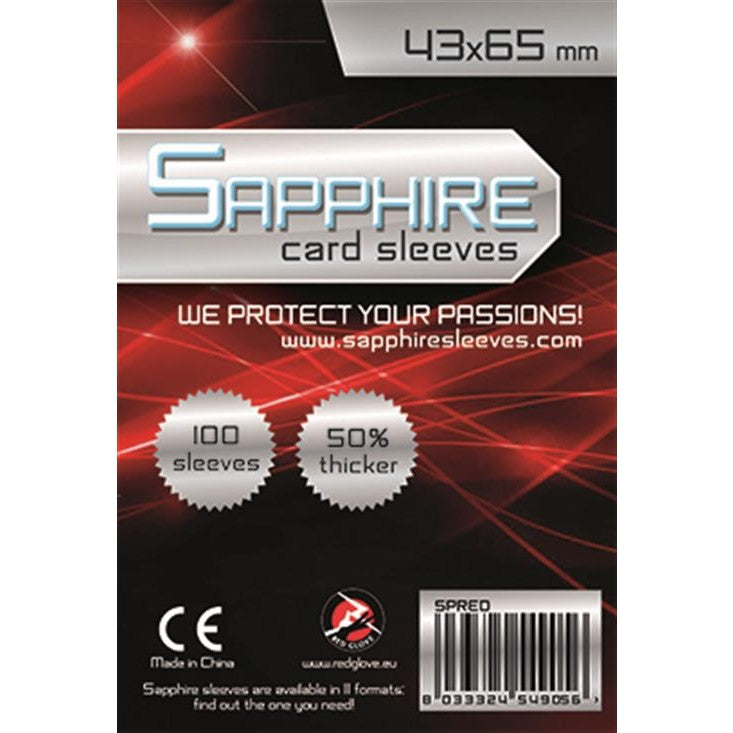 SAPPHIRE RED - 100 BUSTE PROTETTIVE 43X65MM