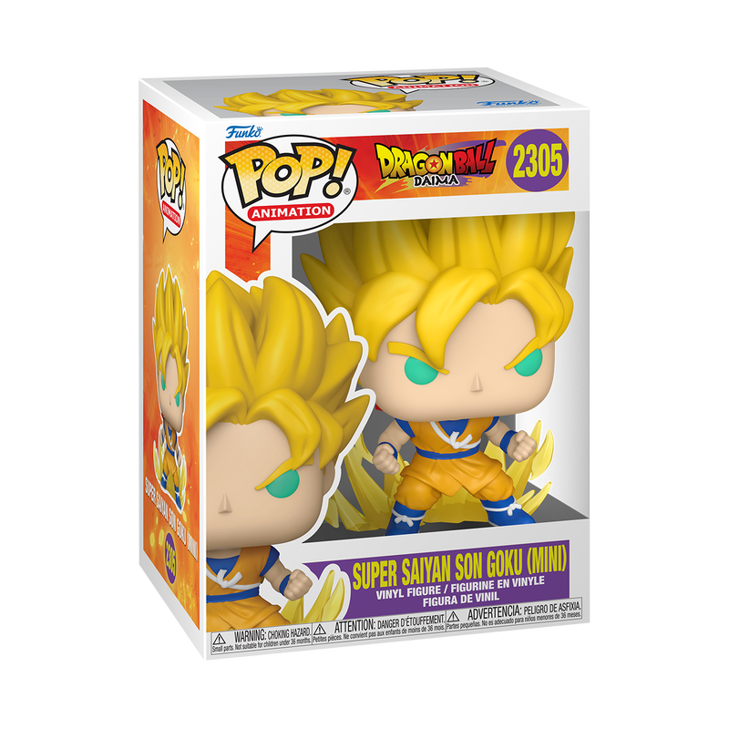 DRAGON BALL DAIMA - POP FUNKO VINYL FIGURE 2305 SUPER SAIYAN SON GOKU (MINI) W/CHASE (ASSORTMENT 6PZ) 9CM