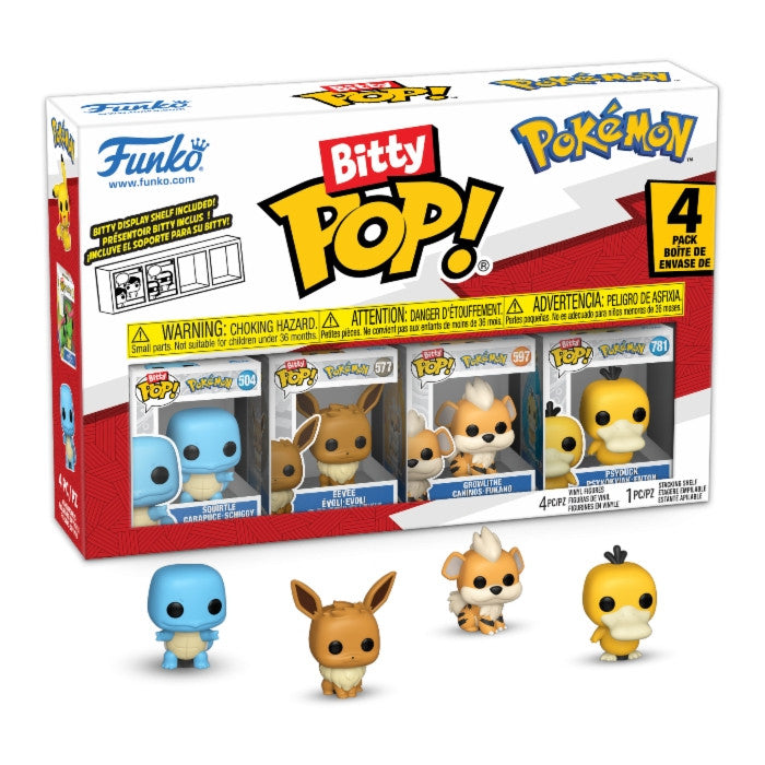81135 - POKEMON - POP FUNKO BITTY VINYL FIGURE - SQUIRTLE (4PK)
