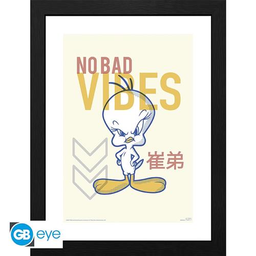 GBYDCO147 - LOONEY TUNES - FRAMED POSTER (30.5X40.6) - TWEETY VIBES