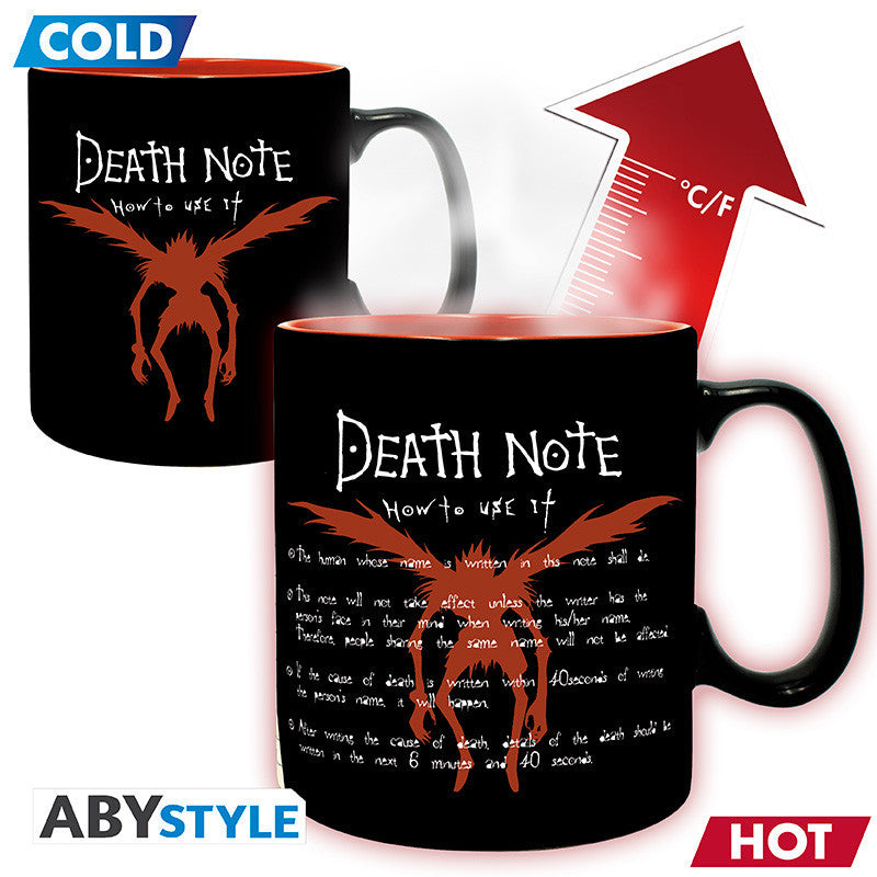 ABYMUGA585 - DEATH NOTE - TAZZA HEAT CHANGE 460ML - KIRA O L?
