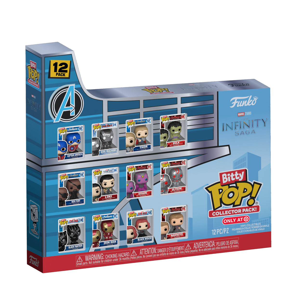 85924 - AVENGERS - FUNKO BITTY POP VINYL FIGURE - INFINITY SAGA 12PC MULTIPACK